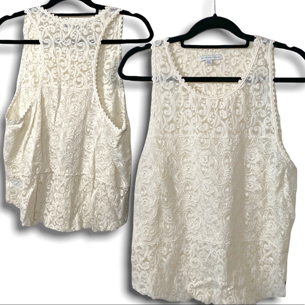 AEO pretty lace sleeveless top Medium essential piece for Spring/Summer